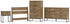 Deanlow Twin Panel Headboard with Dresser, Chest and Nightstand in Honey - PKG017176