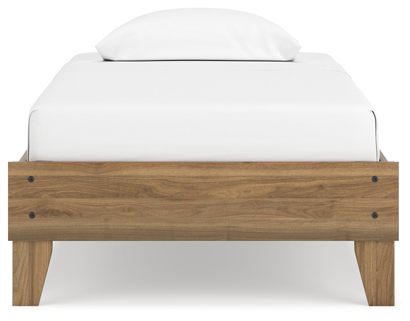 Deanlow Twin Platform Bed with Dresser, Chest and 2 Nightstands in Honey - PKG017187