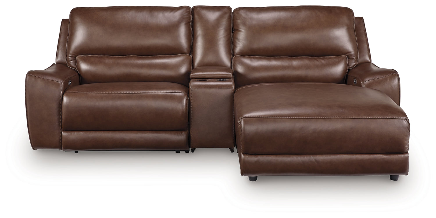DeepWakes Canyon 3-Piece Power Reclining Sectional with Chaise - PCU62607S4