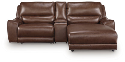DeepWakes Canyon 3-Piece Power Reclining Sectional with Chaise - PCU62607S4