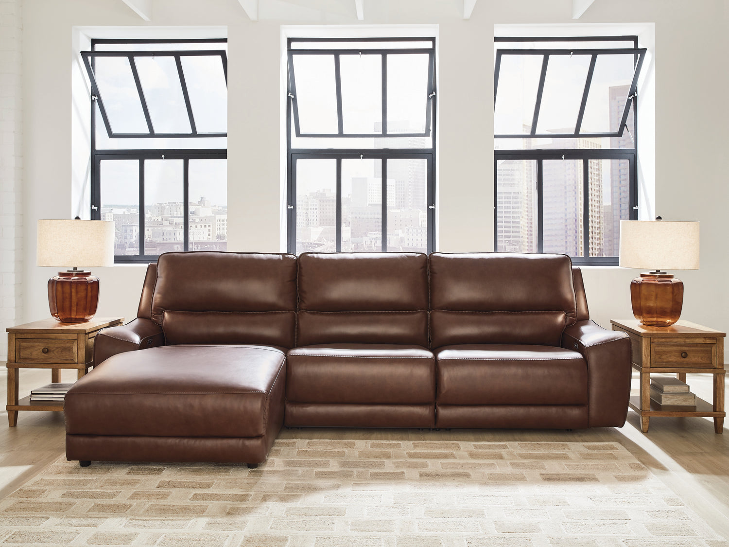 DeepWakes Canyon 3-Piece Reclining Sofa Chaise - PCU62607S23