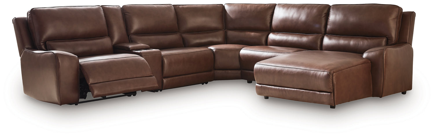 DeepWakes Canyon 6-Piece Power Reclining Sectional with Chaise - PCU62607S6