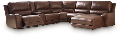 DeepWakes Canyon 6-Piece Power Reclining Sectional with Chaise - PCU62607S6