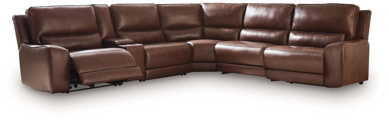 DeepWakes Canyon 6-Piece Reclining Sectional with Storage Console - PCU62607S36