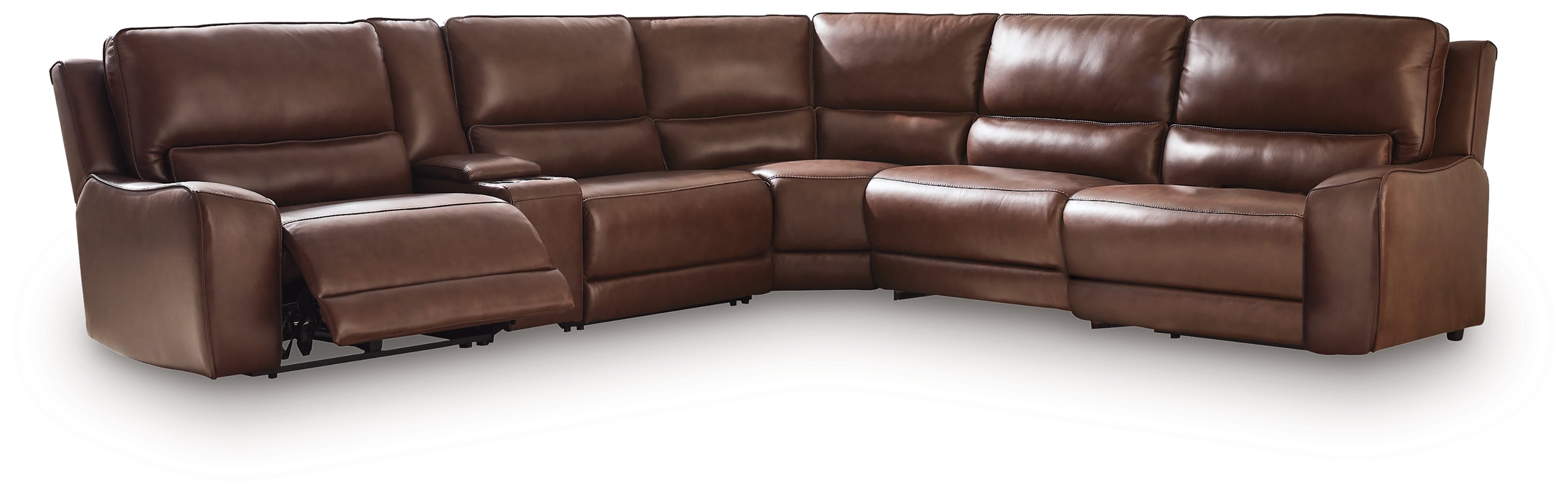 DeepWakes Canyon 6-Piece Reclining Sectional with Storage Console - PCU62607S36