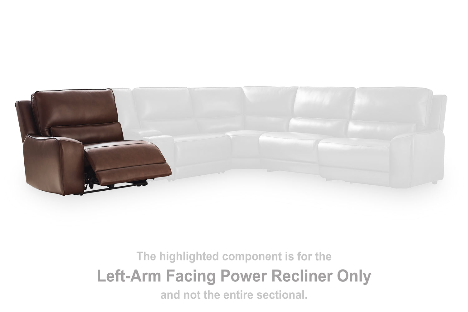 DeepWakes Canyon Left-Arm Facing Power Recliner - PCU6260758