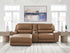 DeepWakes Caramel 3-Piece Power Reclining Sectional with Chaise - PCU62606S17
