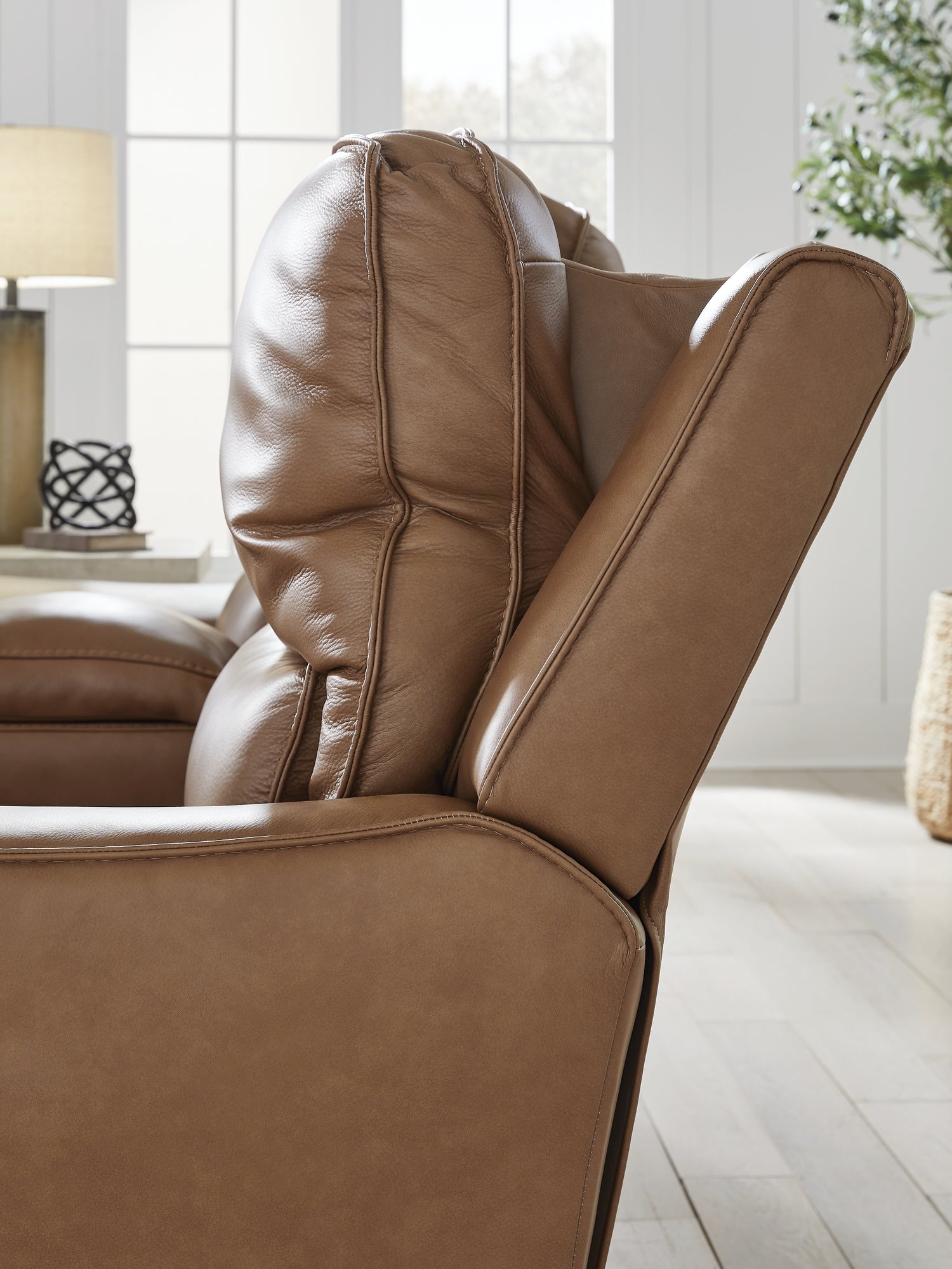 DeepWakes Caramel Power Reclining Sofa - PCU6260647