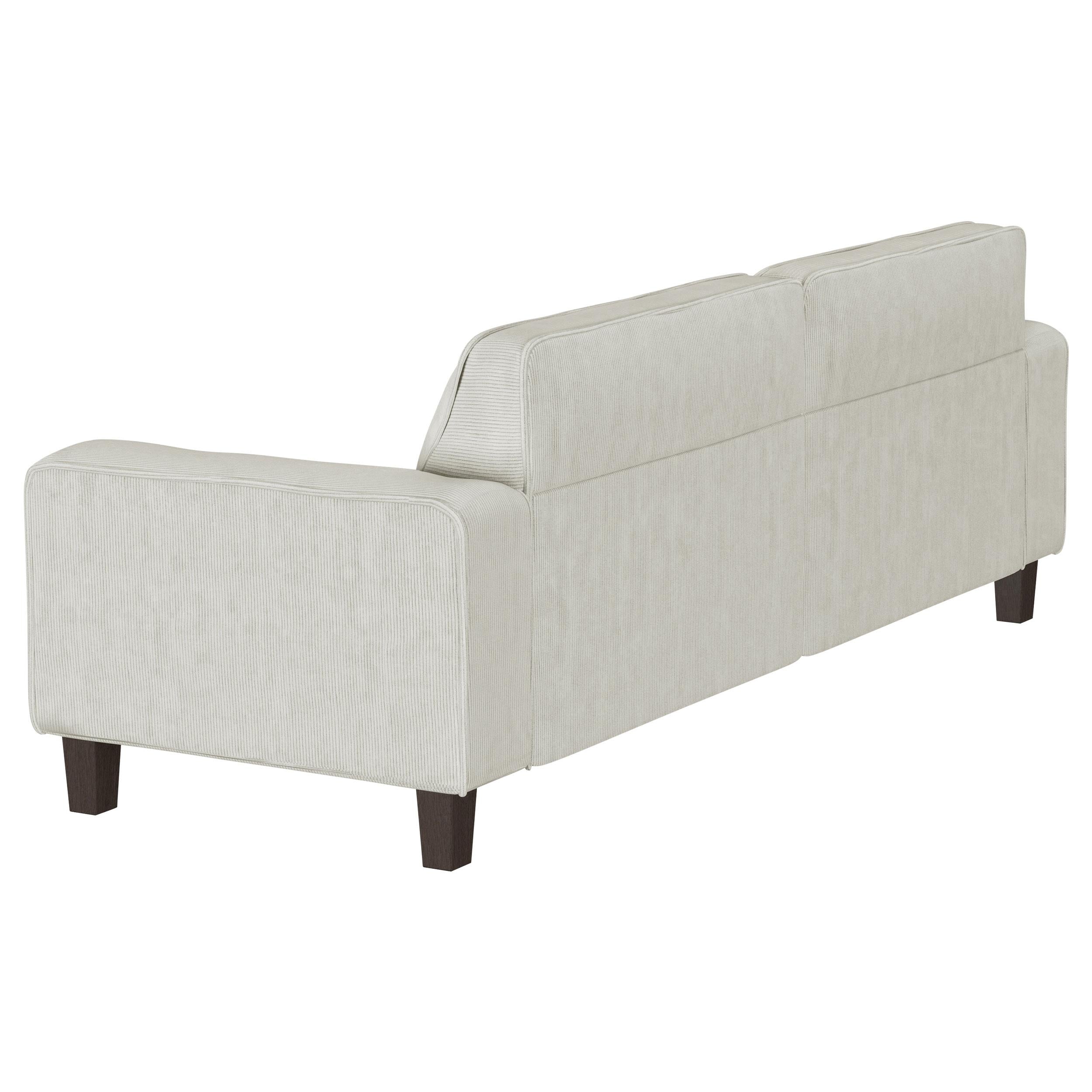Deerhurst 2-piece Upholstered Tufted Track Arm Sofa Set Beige - 509647-S2