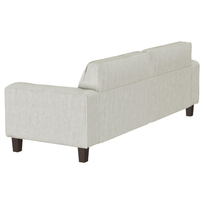Deerhurst 2-piece Upholstered Tufted Track Arm Sofa Set Beige - 509647-S2
