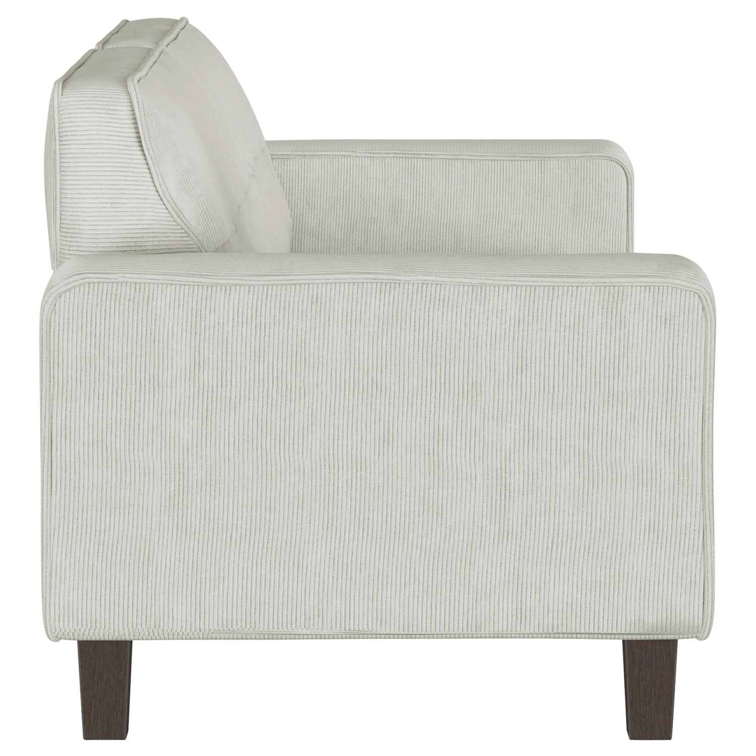 Deerhurst 2-piece Upholstered Tufted Track Arm Sofa Set Beige - 509647-S2