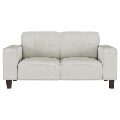 Deerhurst 2-piece Upholstered Tufted Track Arm Sofa Set Beige - 509647-S2