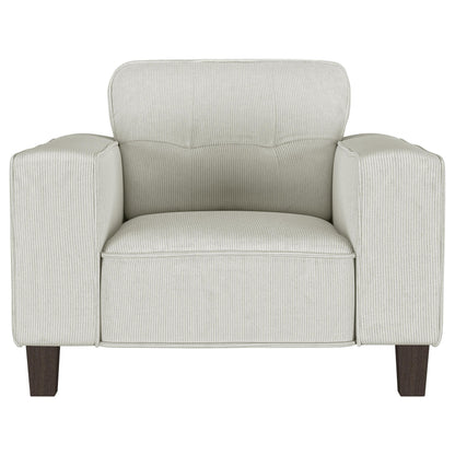 Deerhurst 3-piece Upholstered Tufted Track Arm Sofa Set Beige - 509647-S3