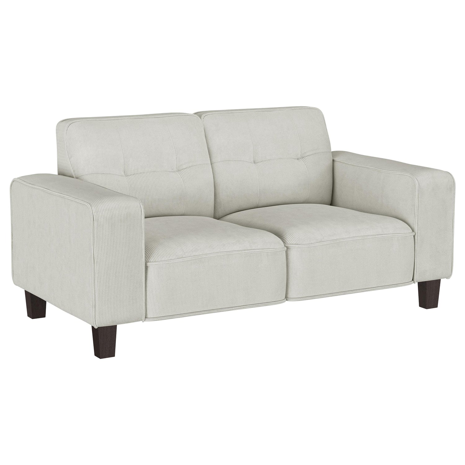 Deerhurst 3-piece Upholstered Tufted Track Arm Sofa Set Beige - 509647-S3