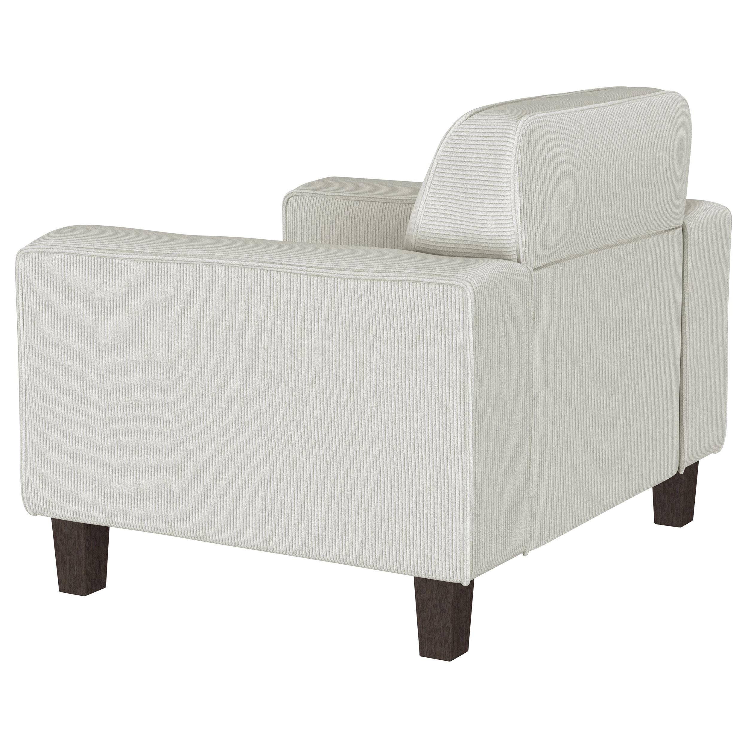 Deerhurst Upholstered Tufted Track Arm Accent Chair Beige - 509649