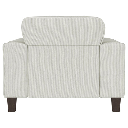 Deerhurst Upholstered Tufted Track Arm Accent Chair Beige - 509649
