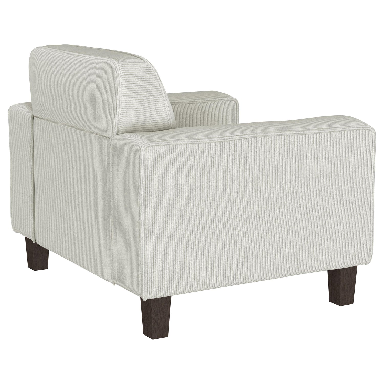 Deerhurst Upholstered Tufted Track Arm Accent Chair Beige - 509649