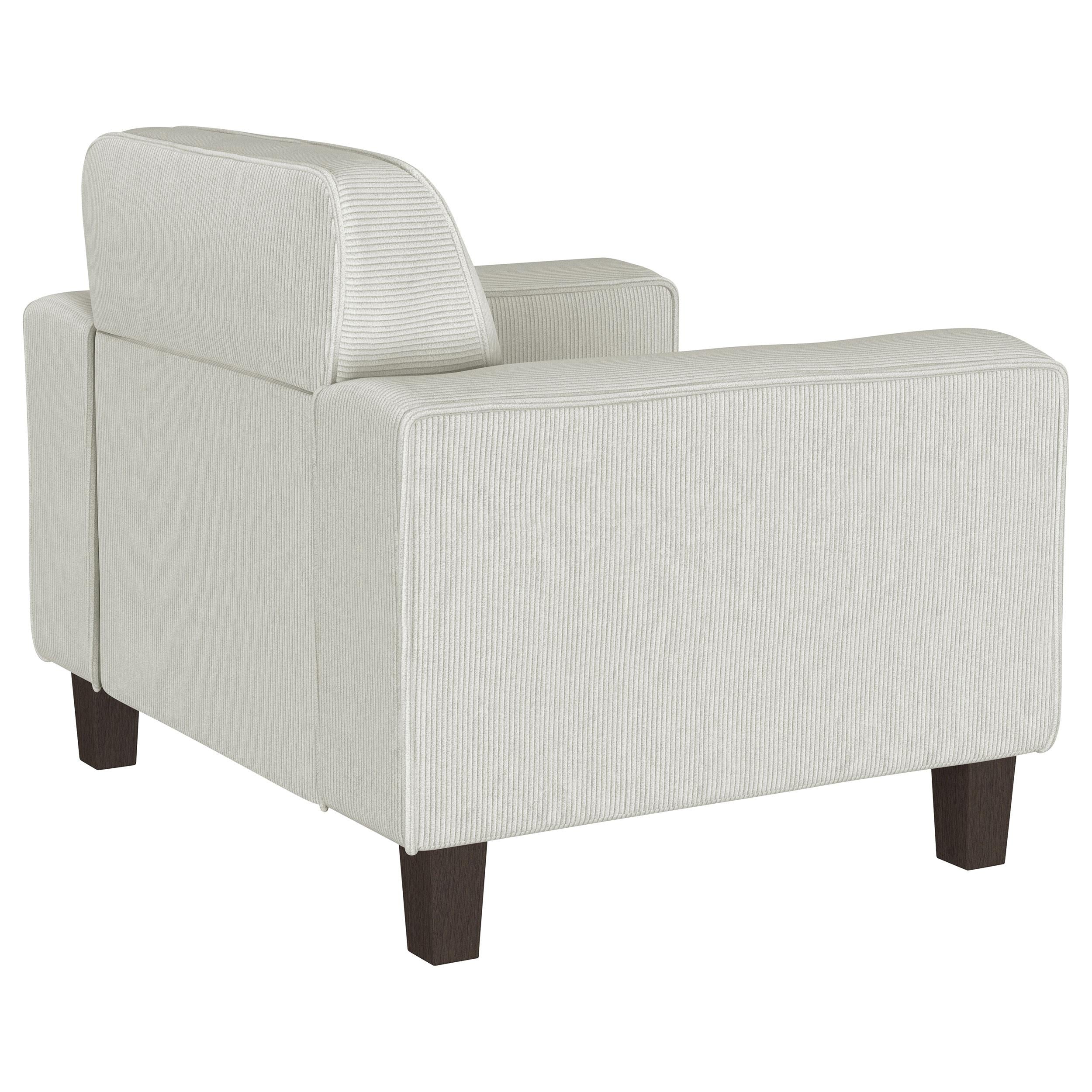 Deerhurst Upholstered Tufted Track Arm Accent Chair Beige - 509649