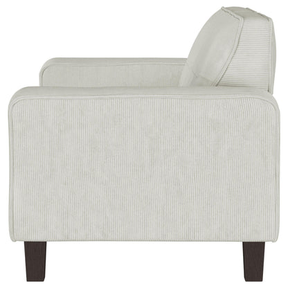 Deerhurst Upholstered Tufted Track Arm Loveseat Beige - 509648