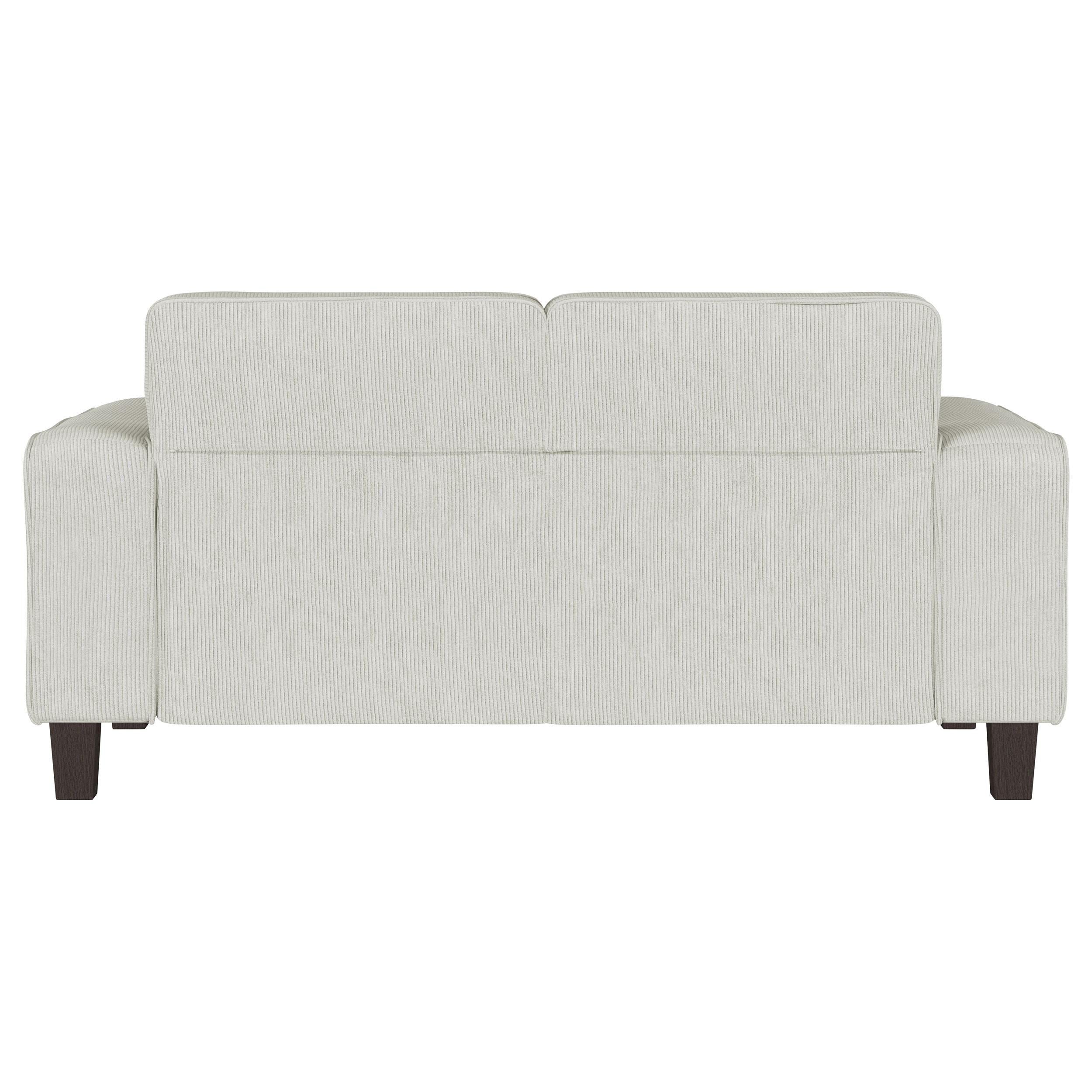 Deerhurst Upholstered Tufted Track Arm Loveseat Beige - 509648