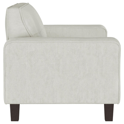 Deerhurst Upholstered Tufted Track Arm Loveseat Beige - 509648
