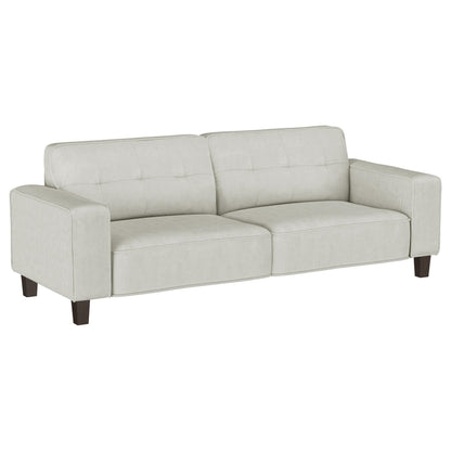 Deerhurst Upholstered Tufted Track Arm Sofa Beige - 509647
