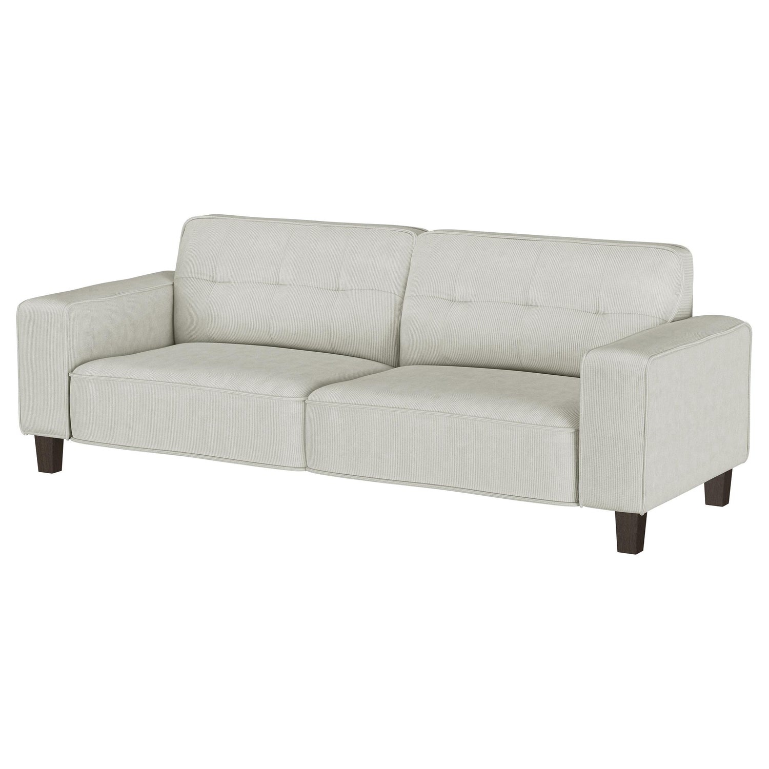 Deerhurst Upholstered Tufted Track Arm Sofa Beige - 509647