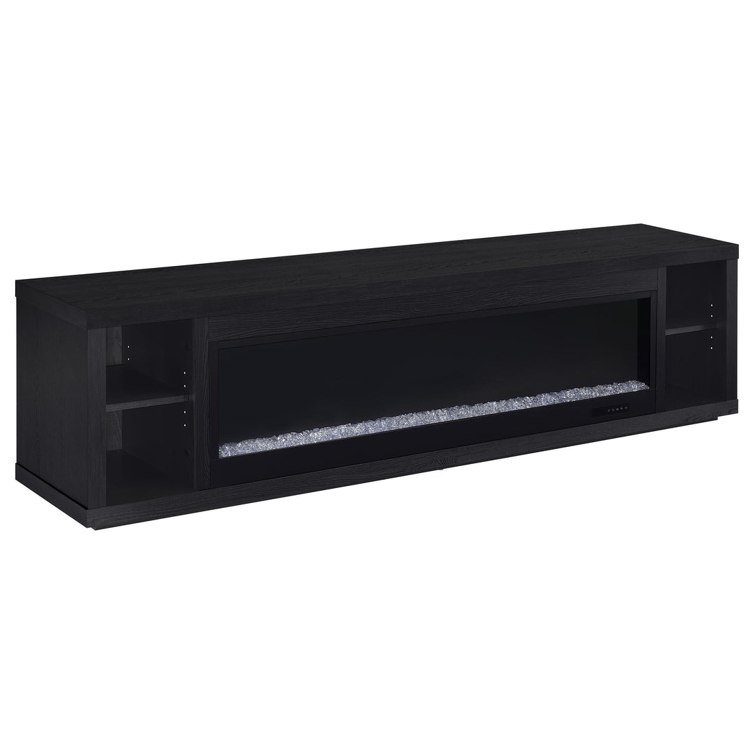 Deiter 79-inch TV Stand Fireplace Media Console Black - 722833