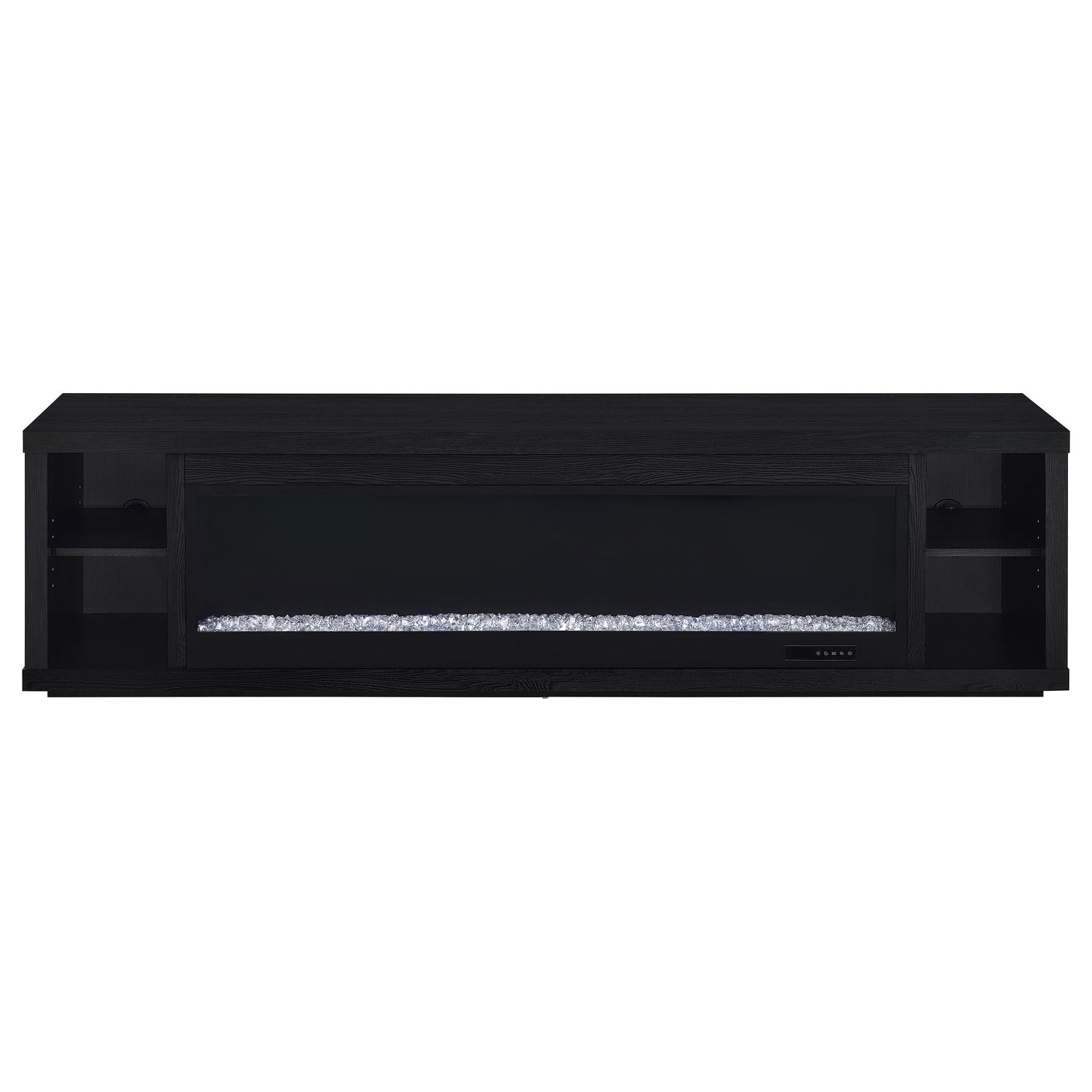 Deiter 79-inch TV Stand Fireplace Media Console Black - 722833