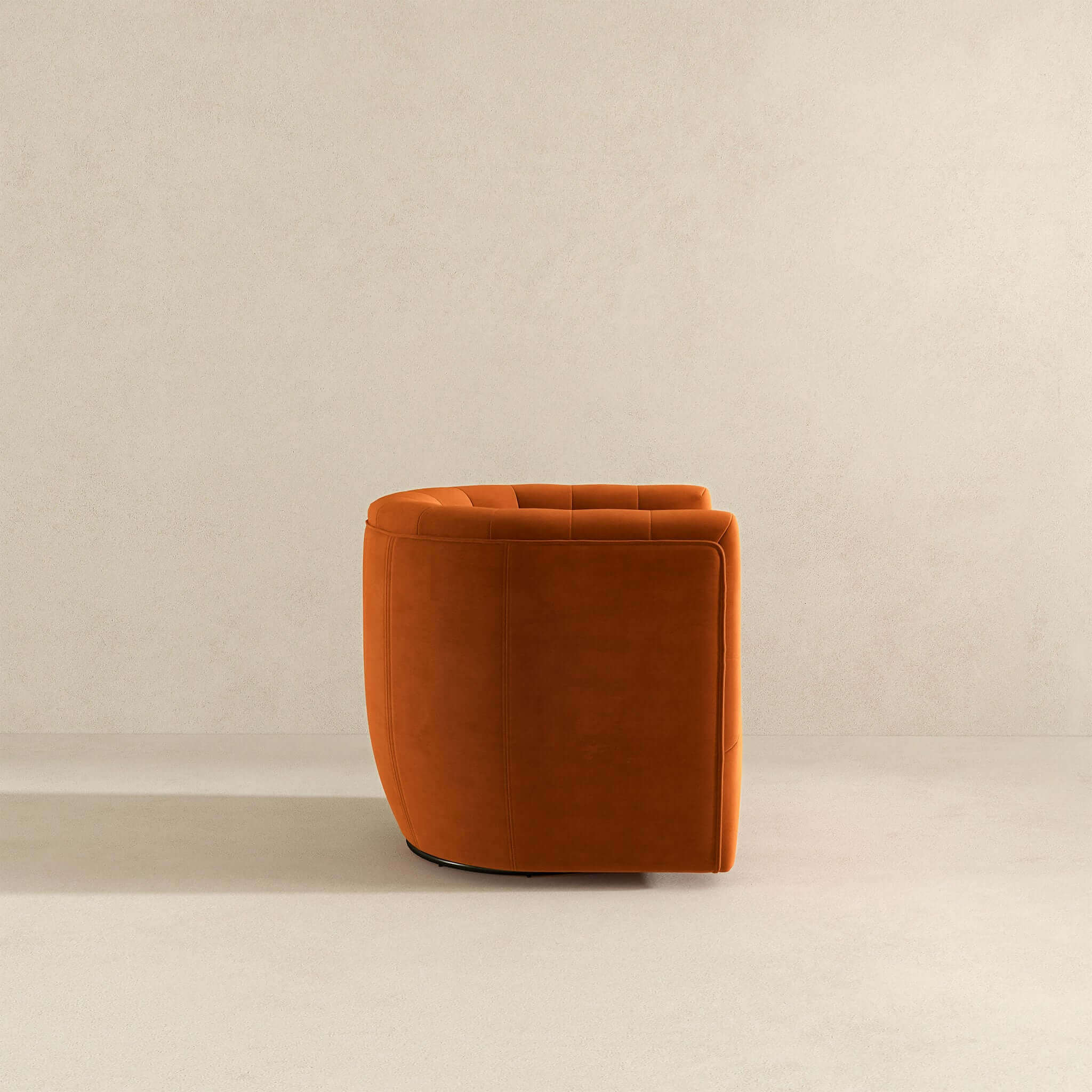Delaney Burnt Orange Velvet Swivel Chair - SCH00500201