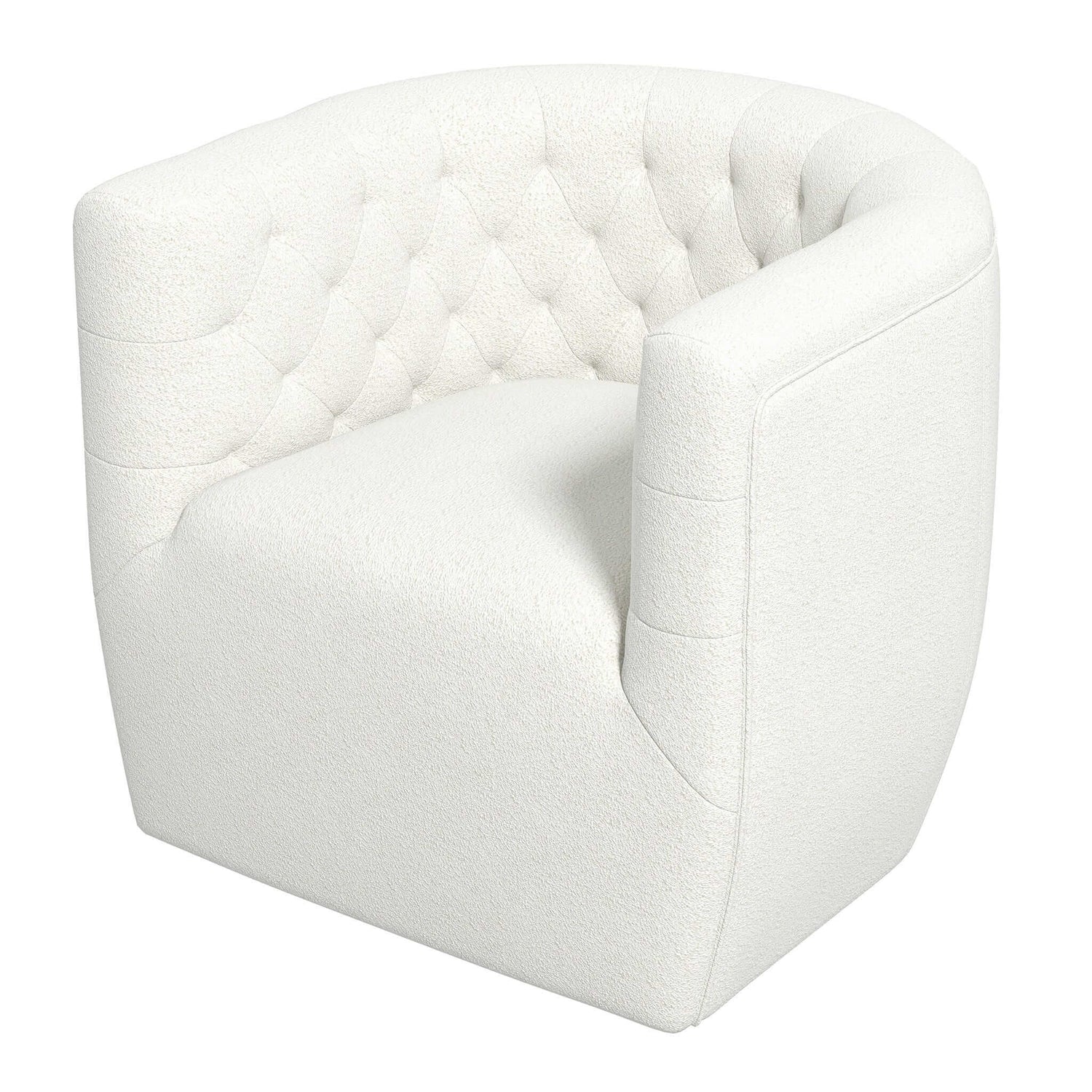 Delaney  Cream Boucle Swivel Chair - SCH00500211