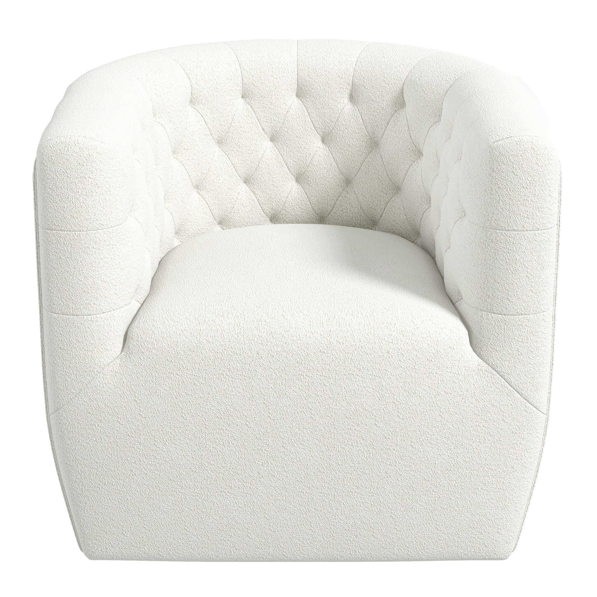 Delaney  Cream Boucle Swivel Chair - SCH00500211