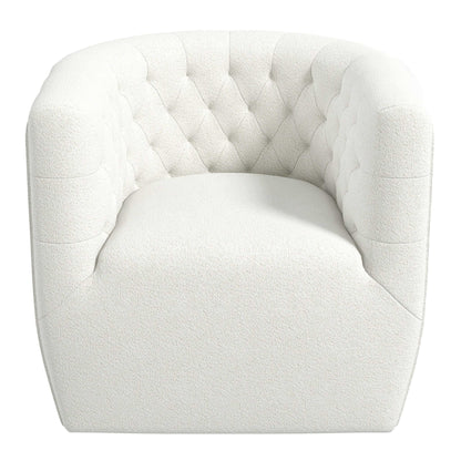 Delaney  Cream Boucle Swivel Chair - SCH00500211