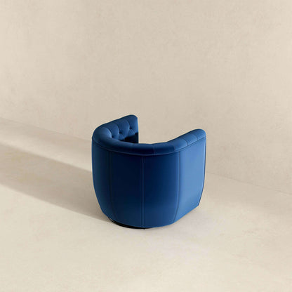 Delaney Dark Blue Velvet Swivel Chair - SCH00500202