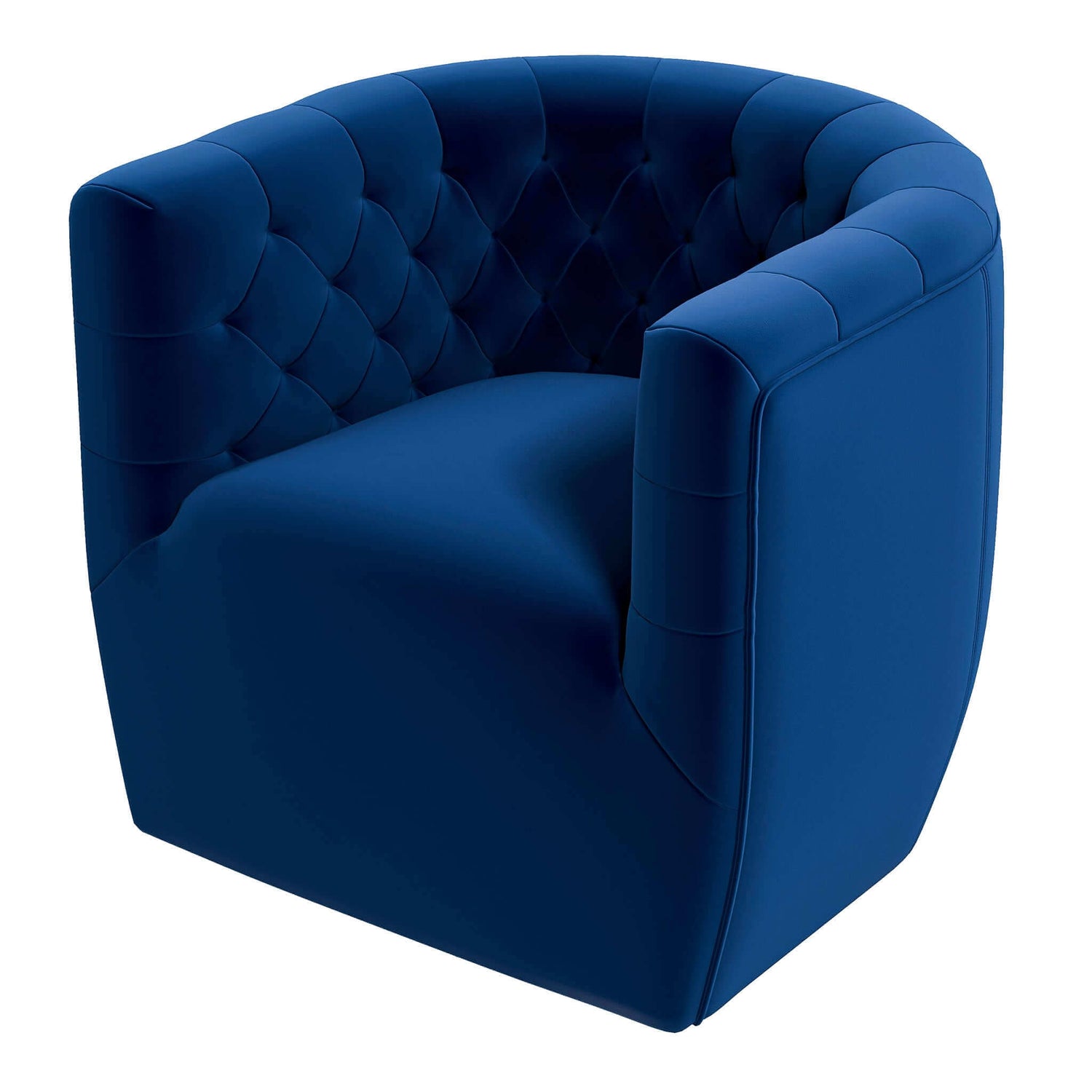 Delaney Dark Blue Velvet Swivel Chair - SCH00500202
