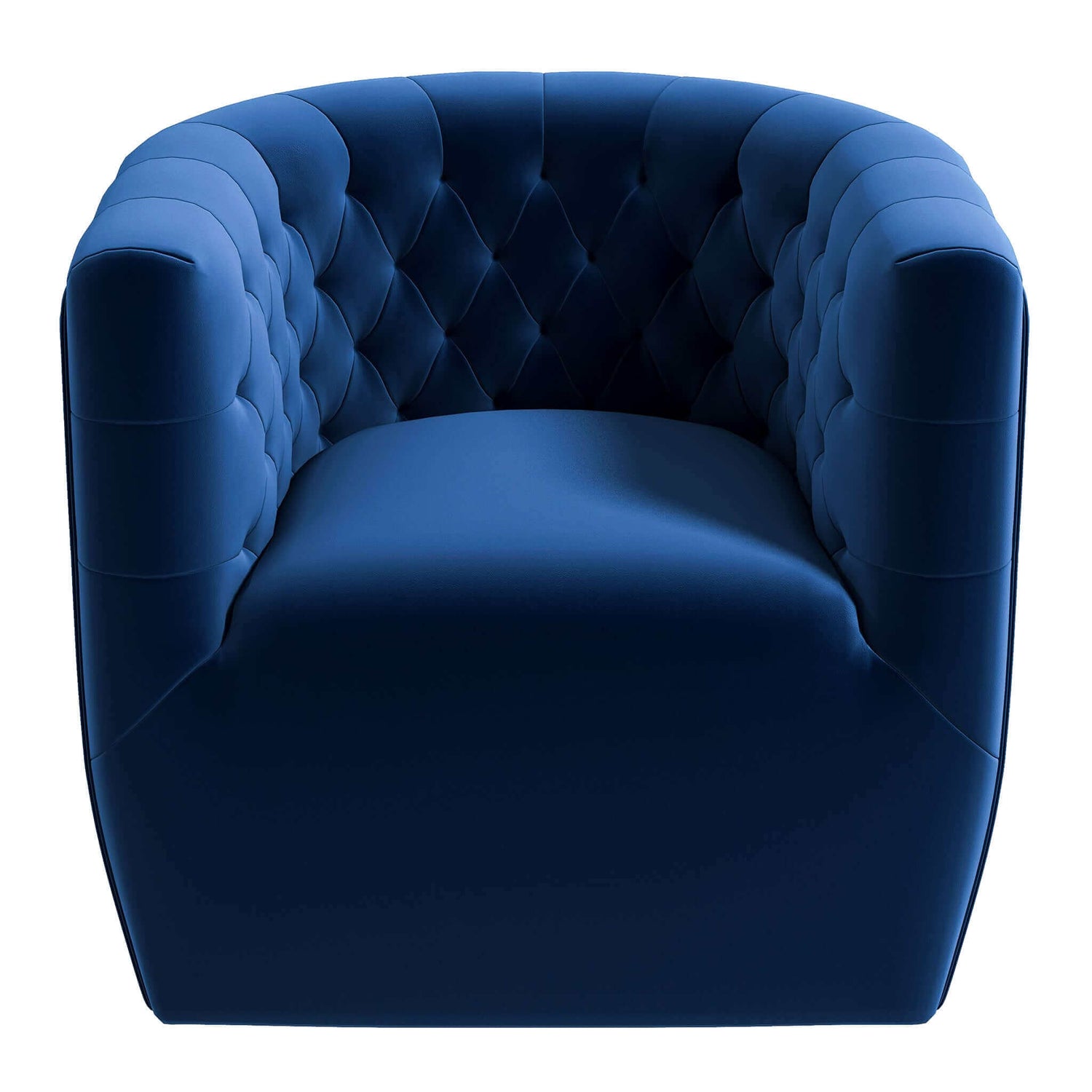 Delaney Dark Blue Velvet Swivel Chair - SCH00500202