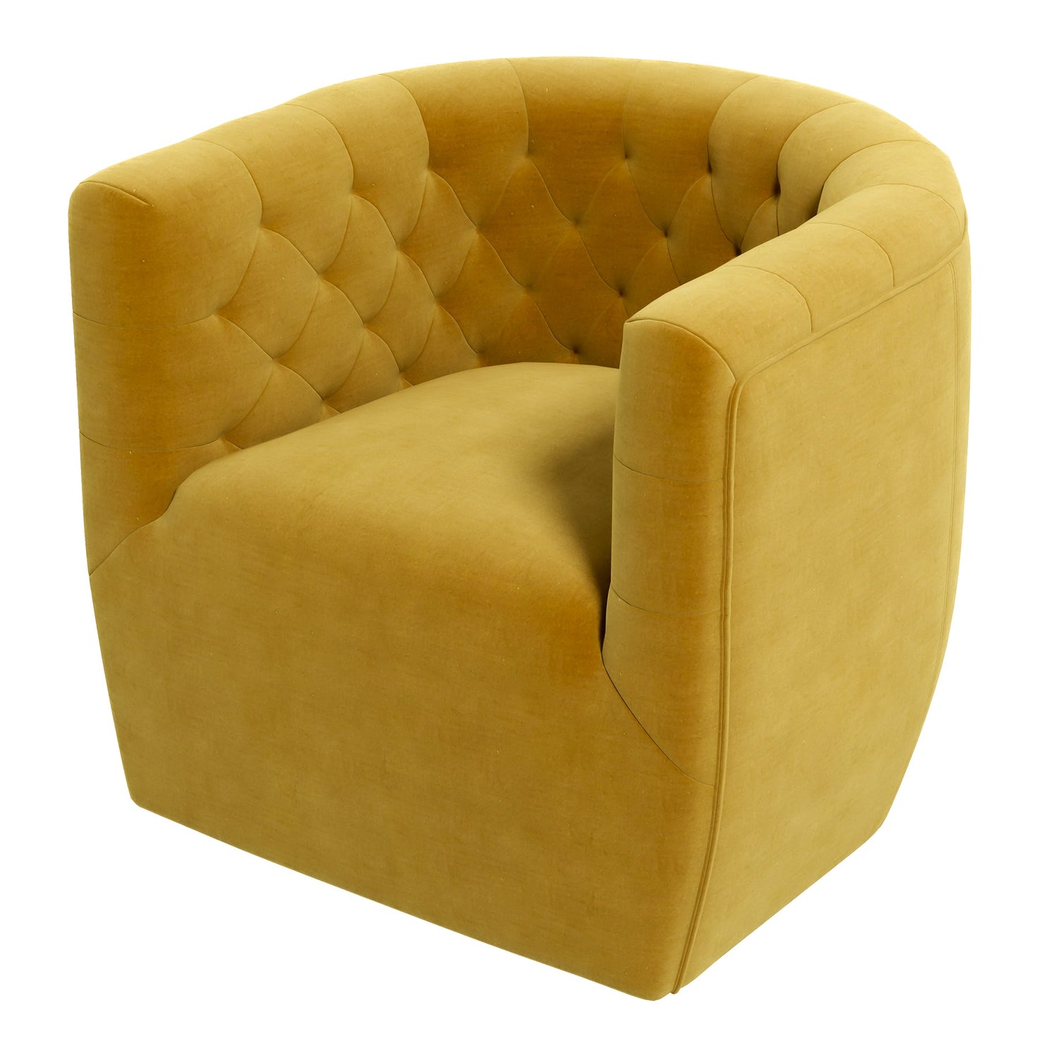 Delaney Gold Velvet Swivel Chair - SCH00500204