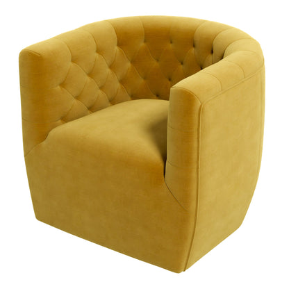 Delaney Gold Velvet Swivel Chair - SCH00500204