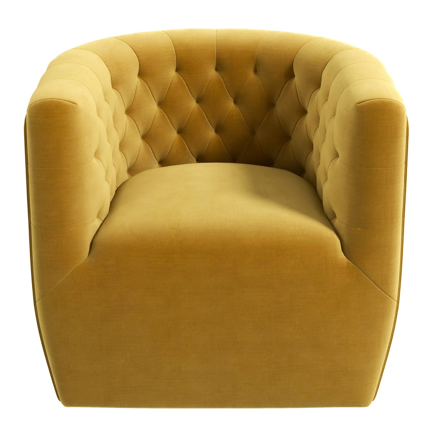 Delaney Gold Velvet Swivel Chair - SCH00500204