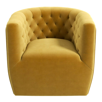 Delaney Gold Velvet Swivel Chair - SCH00500204