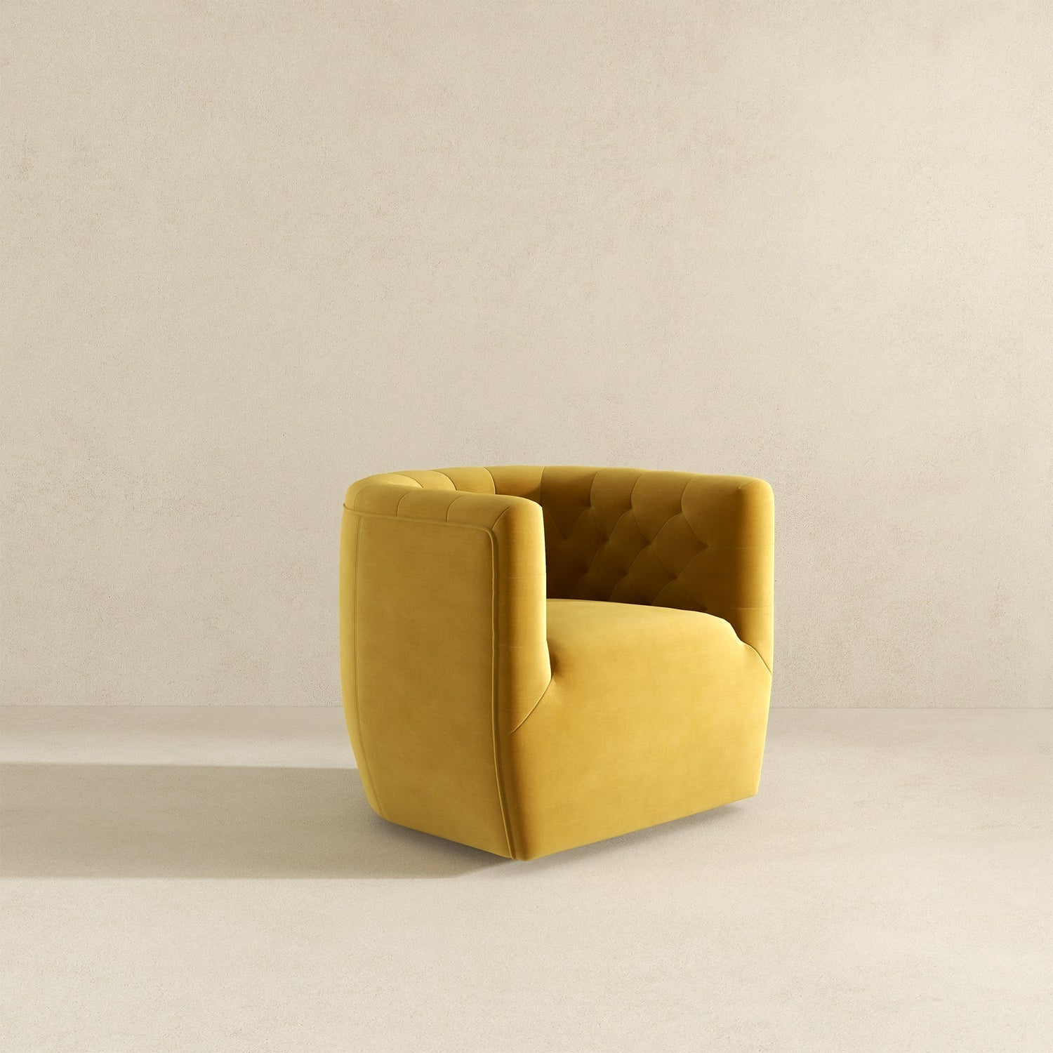 Delaney Gold Velvet Swivel Chair - SCH00500204