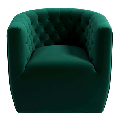 Delaney Green Velvet Swivel Chair - SCH00500203