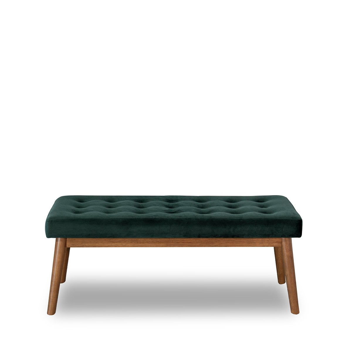 Delilah Modern Bench - Green Velvet - BEN00500702