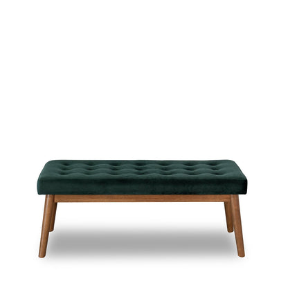 Delilah Modern Bench - Green Velvet - BEN00500702