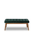 Delilah Modern Bench - Green Velvet - BEN00500702