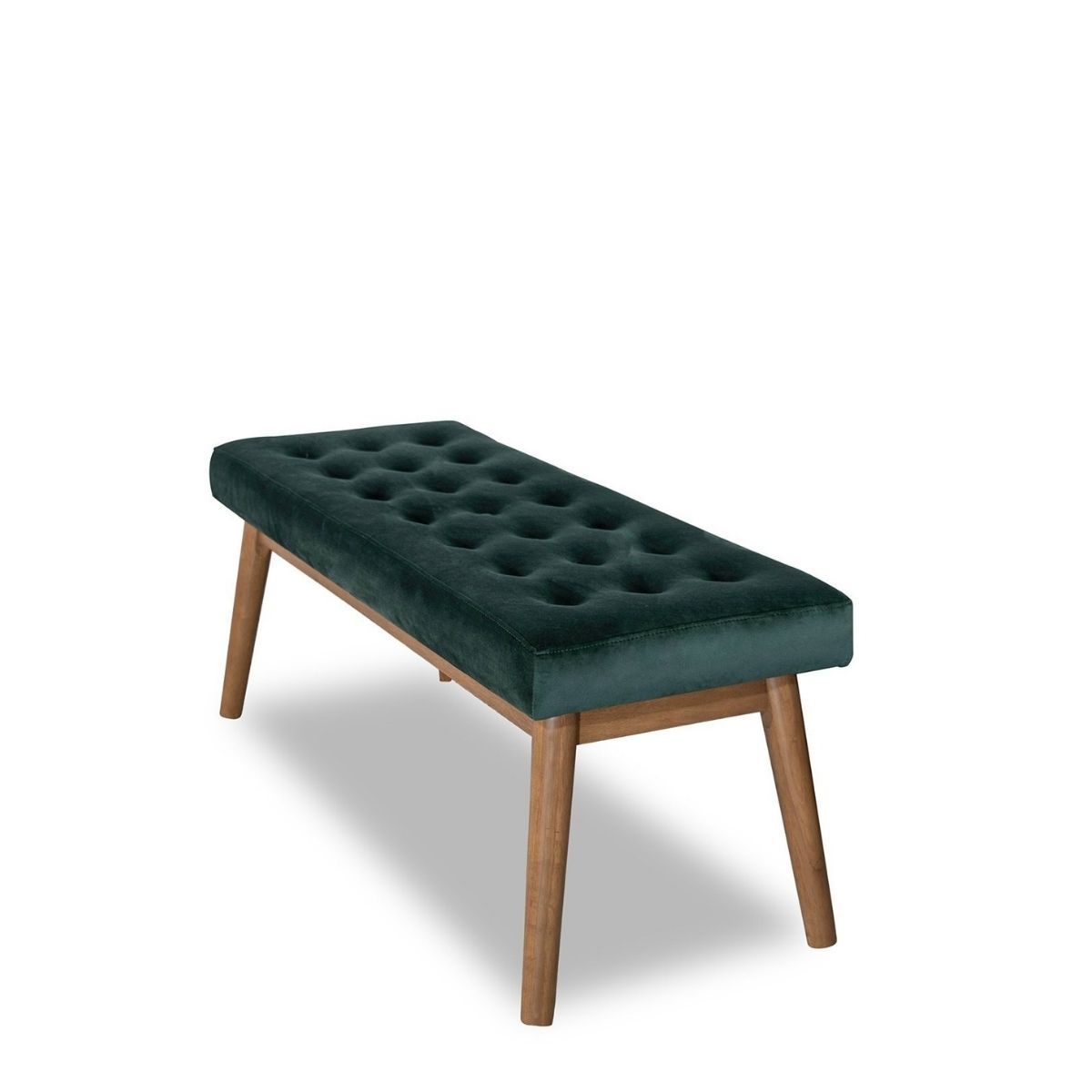 Delilah Modern Bench - Green Velvet - BEN00500702