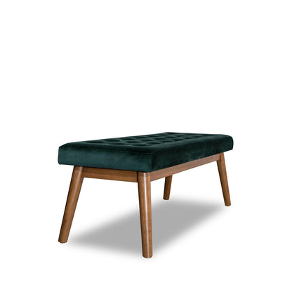 Delilah Modern Bench - Green Velvet - BEN00500702
