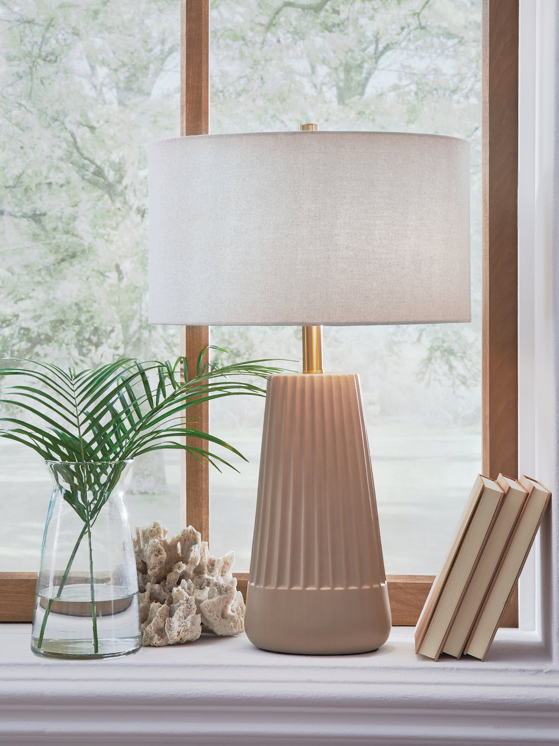 Dellner Mocha Table Lamp - L100854