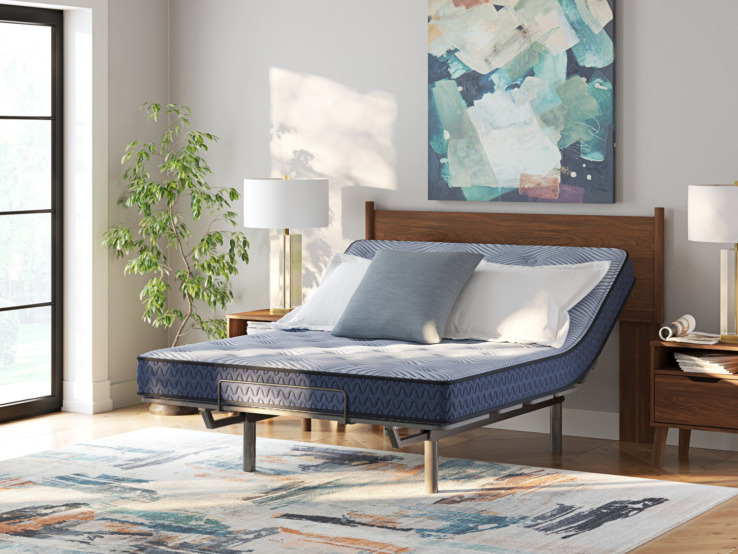 Dellyn Bonnell Light Blue Twin Mattress - M20111