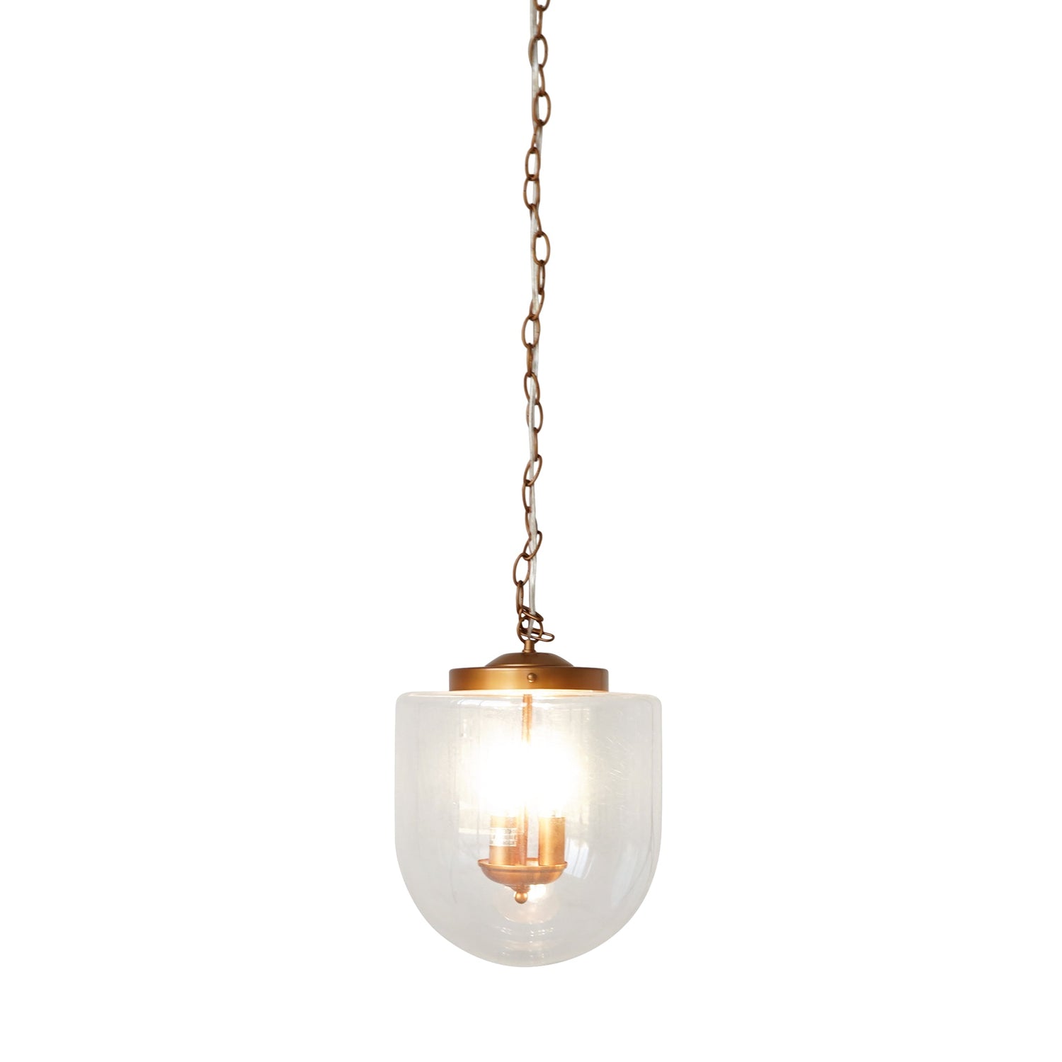 Delphi Pendant Lamp - Coarse Gold and Clear Glass - PNL04102601
